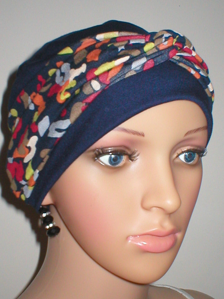 Patterned chemo hat sets