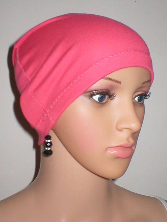 Cotton chemo sleep cap - Great for cancer hair loss or Alopecia - Gemma coral