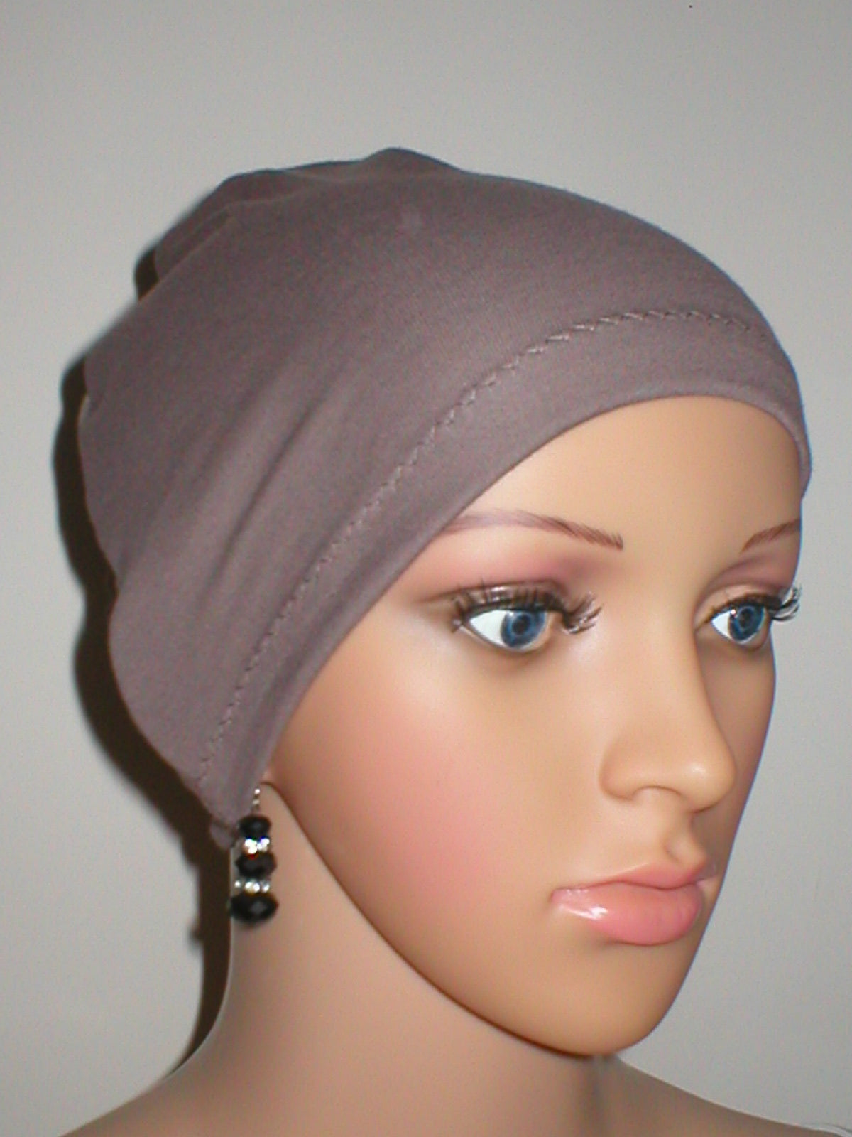 Cotton chemo sleep cap - Great for cancer hair loss or Alopecia - Gemma mocha