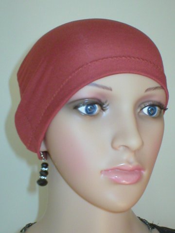 Soft lightweight comfortable chemo sleep hat/sleep cap - Chrissy Copper