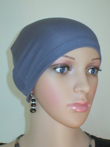 Soft lightweight comfortable chemo sleep hat/sleep cap - Chrissy Dark grey