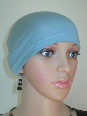 Soft lightweight comfortable chemo sleep hat/sleep cap - Chrissy Duck egg