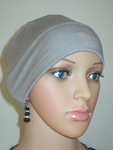 Soft comfortable base chemo hats for hair loss and alopecia - Olivia cappuccino